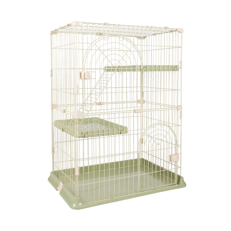 BT-Double Layer Round Door Cat Cage