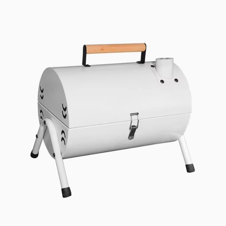 Outdoor Barbecue Stove Portable Cylindrical Double-Sided Charcoal Barbecue Stove