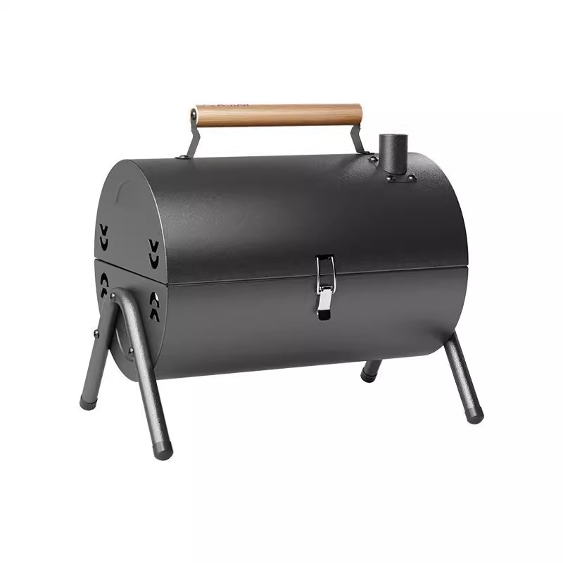 Outdoor Barbecue Stove Portable Cylindrical Double-Sided Charcoal Barbecue Stove