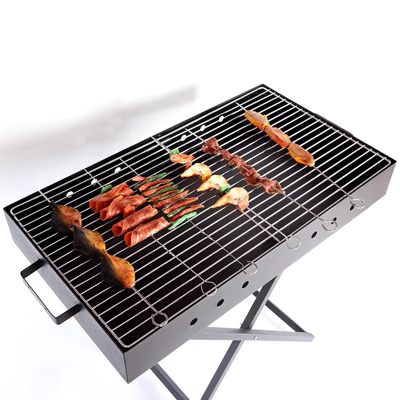 Stainless Steel Foldable Portable X-Shaped Barbecue Grill